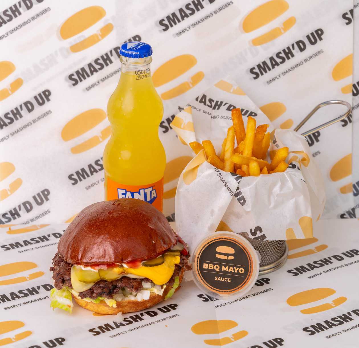 SMASH’D UP Cheese Burger Combo