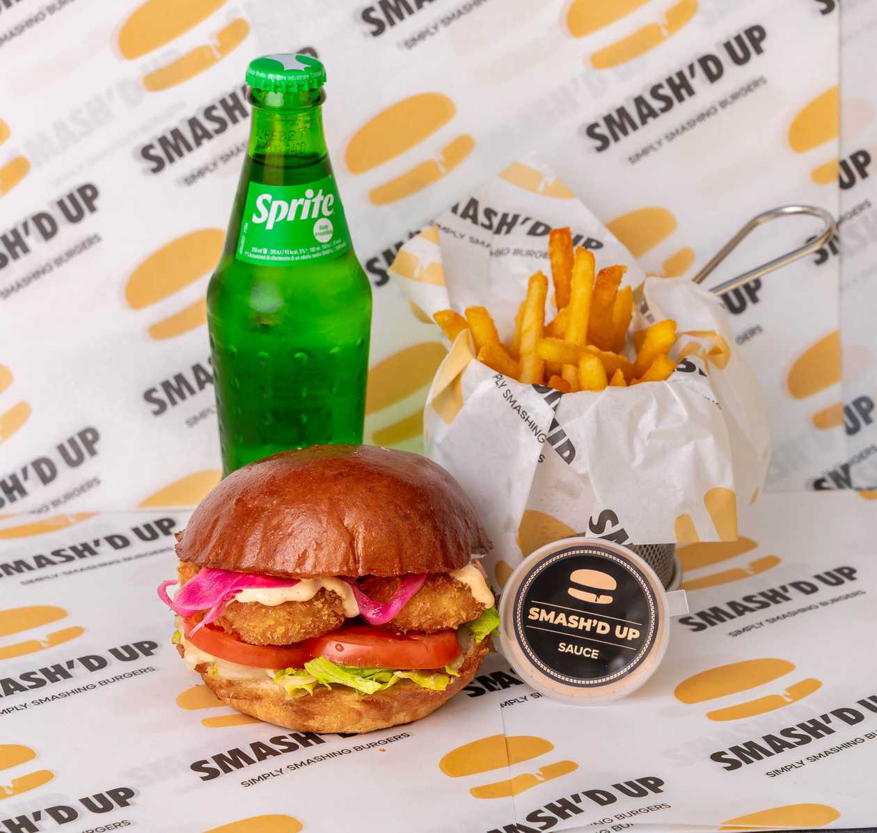 SMASH’D UP Halloumi Burger Combo