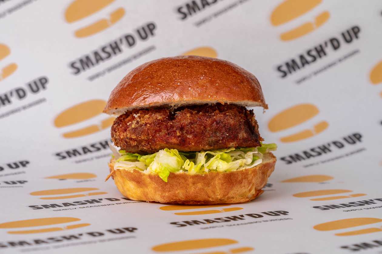 Build Your Own Fried Chicken Burger