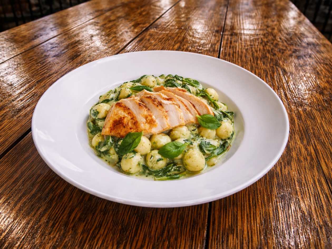 57. Gnocchi con pollo
