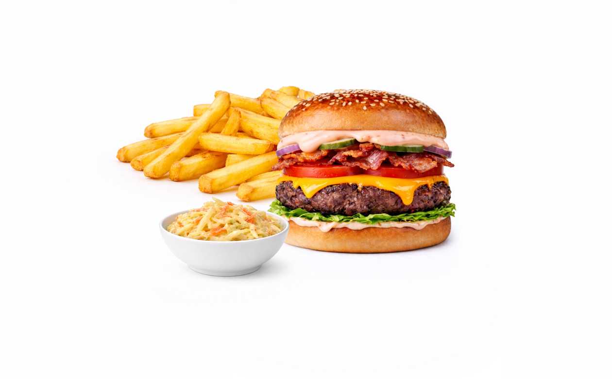 Zestaw single chesse bacon