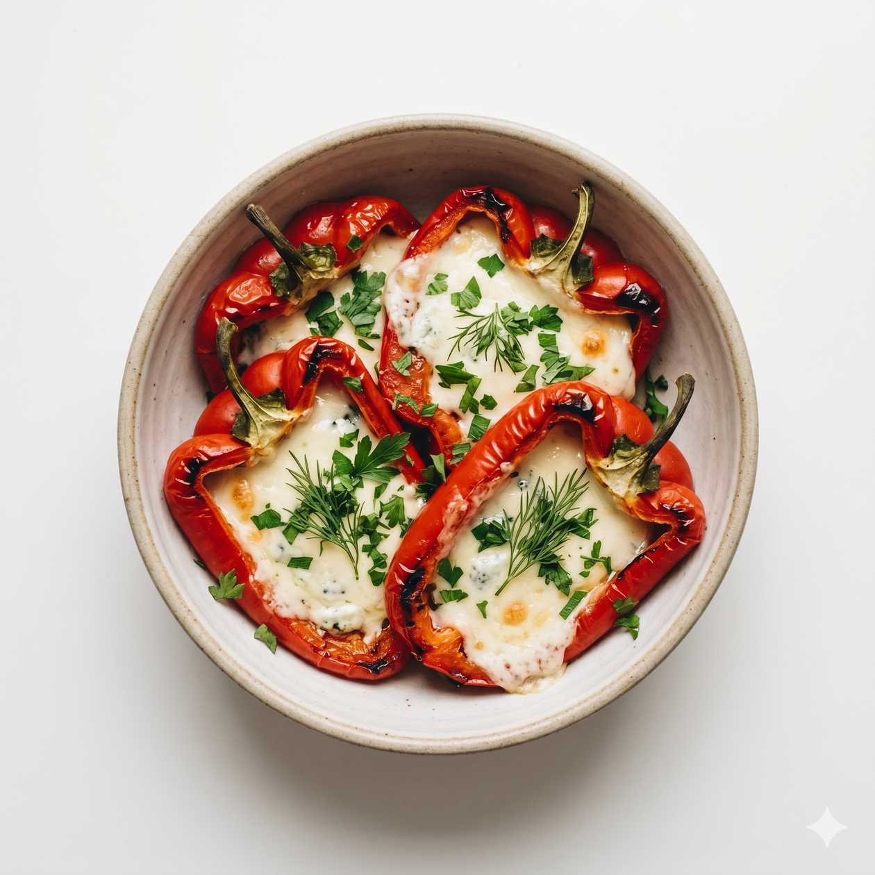 PEPERONI ARROSTO CON FORMAGGIO