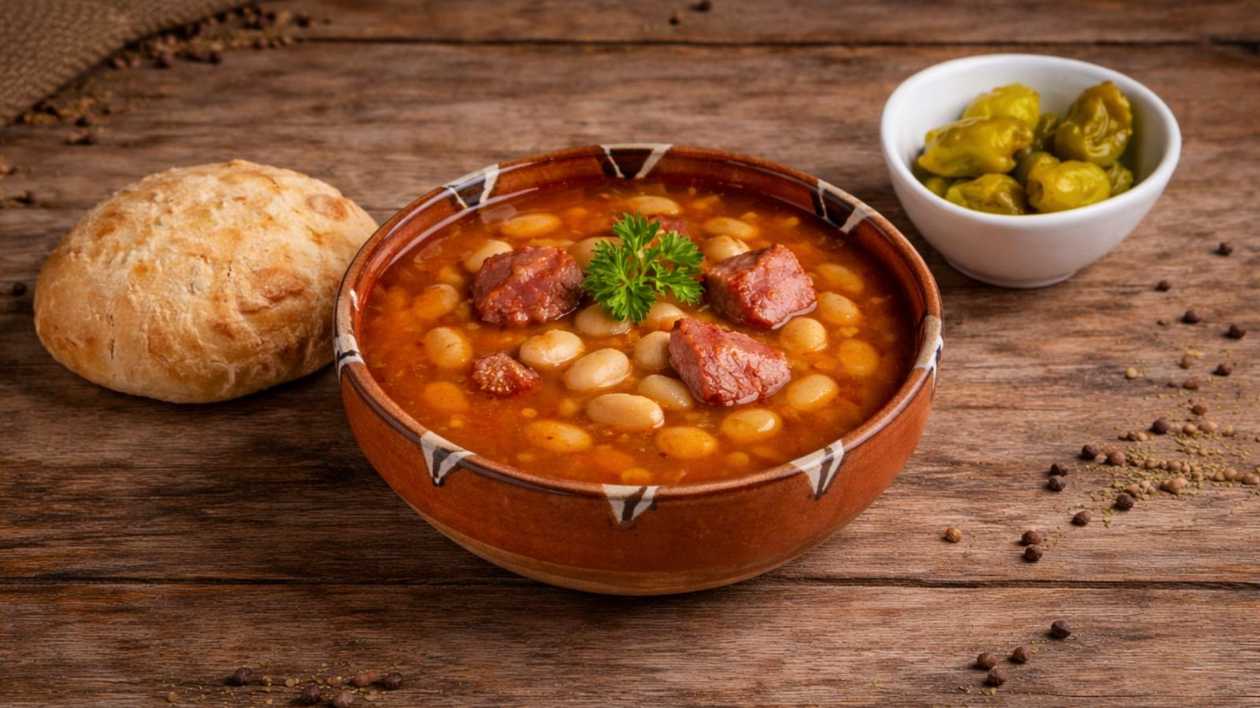 Ciorbă de fasole cu afumătură
