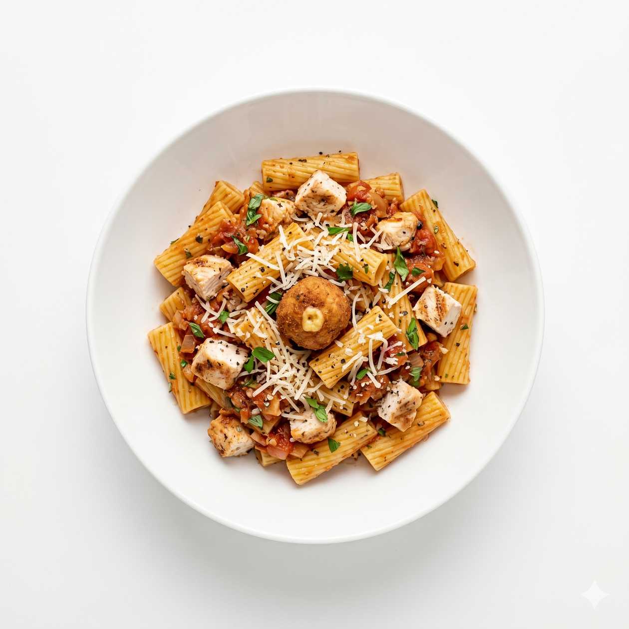 RIGATONI CON POLLO