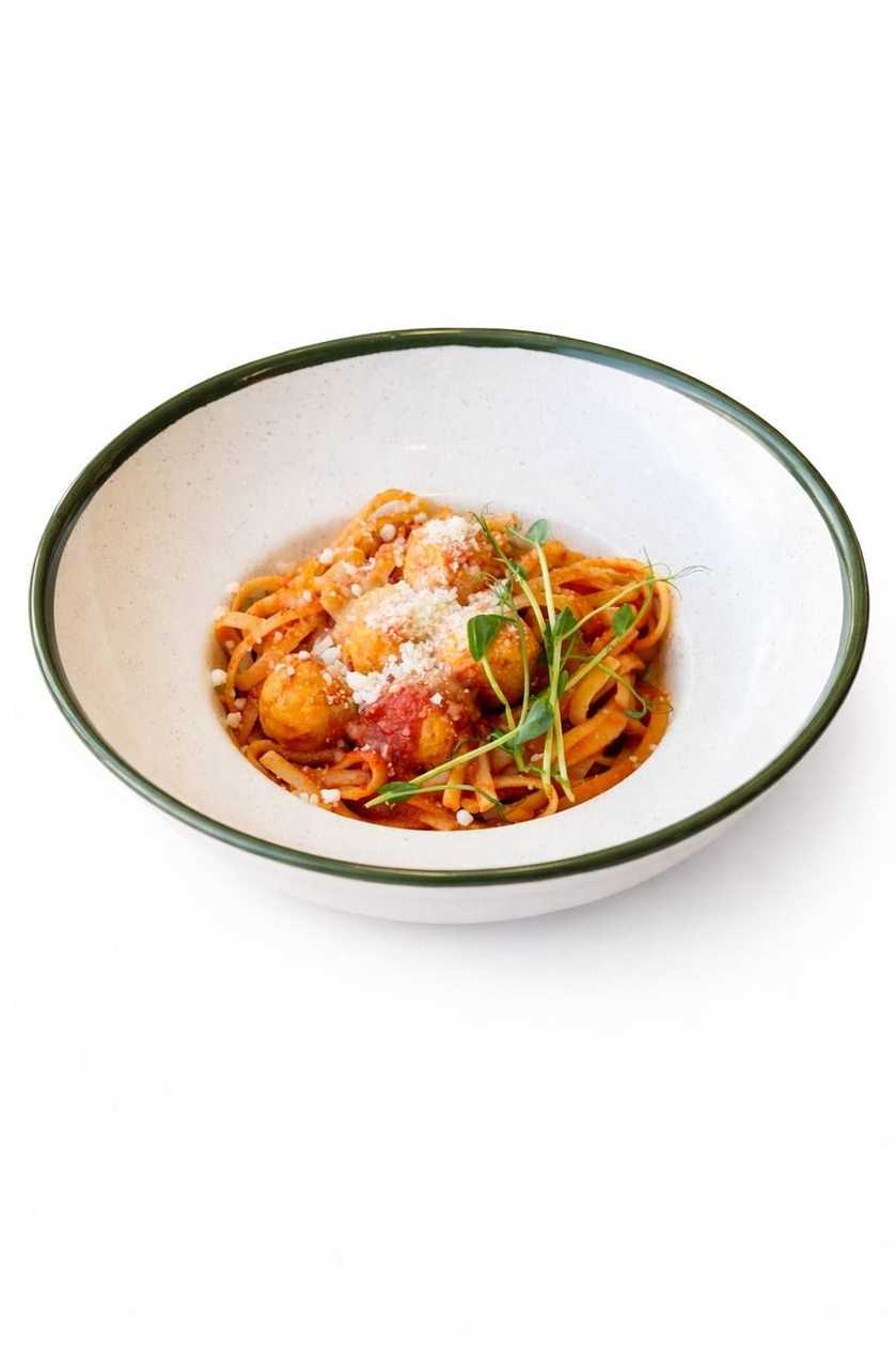 Tomato Pasta with Meatballs