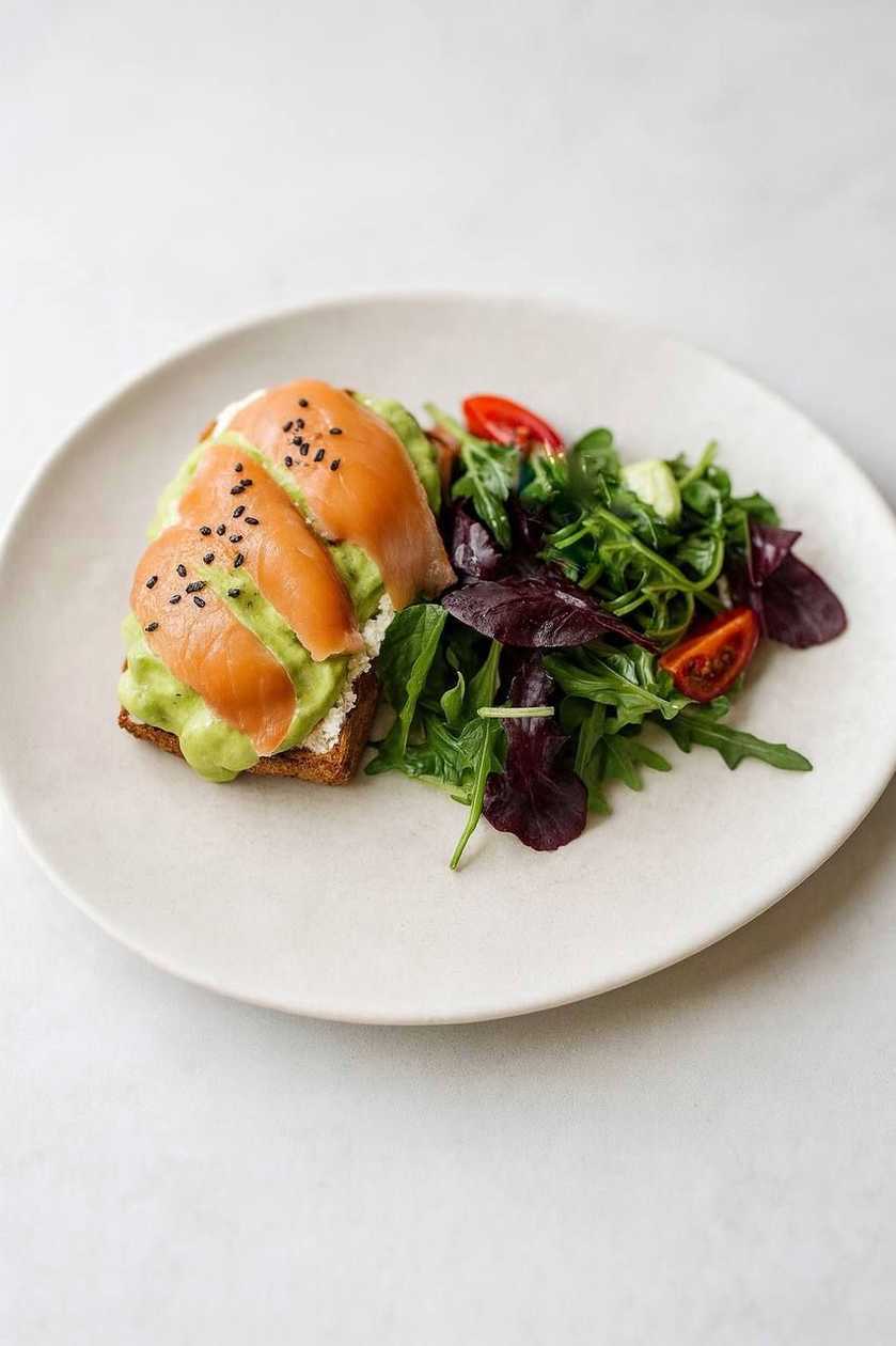 Poached Eggs with Salmon