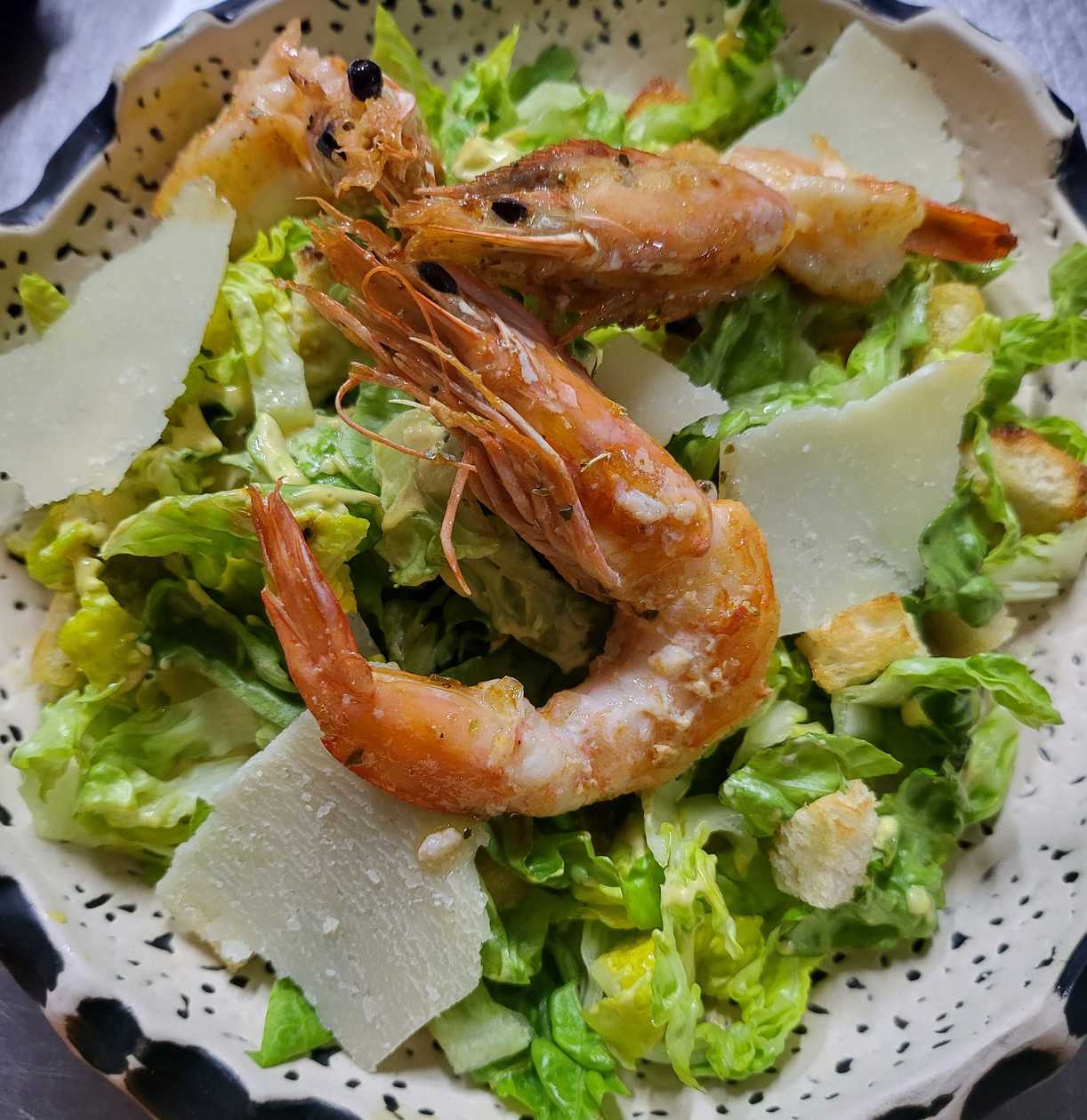 Insalata Cesare gamberi