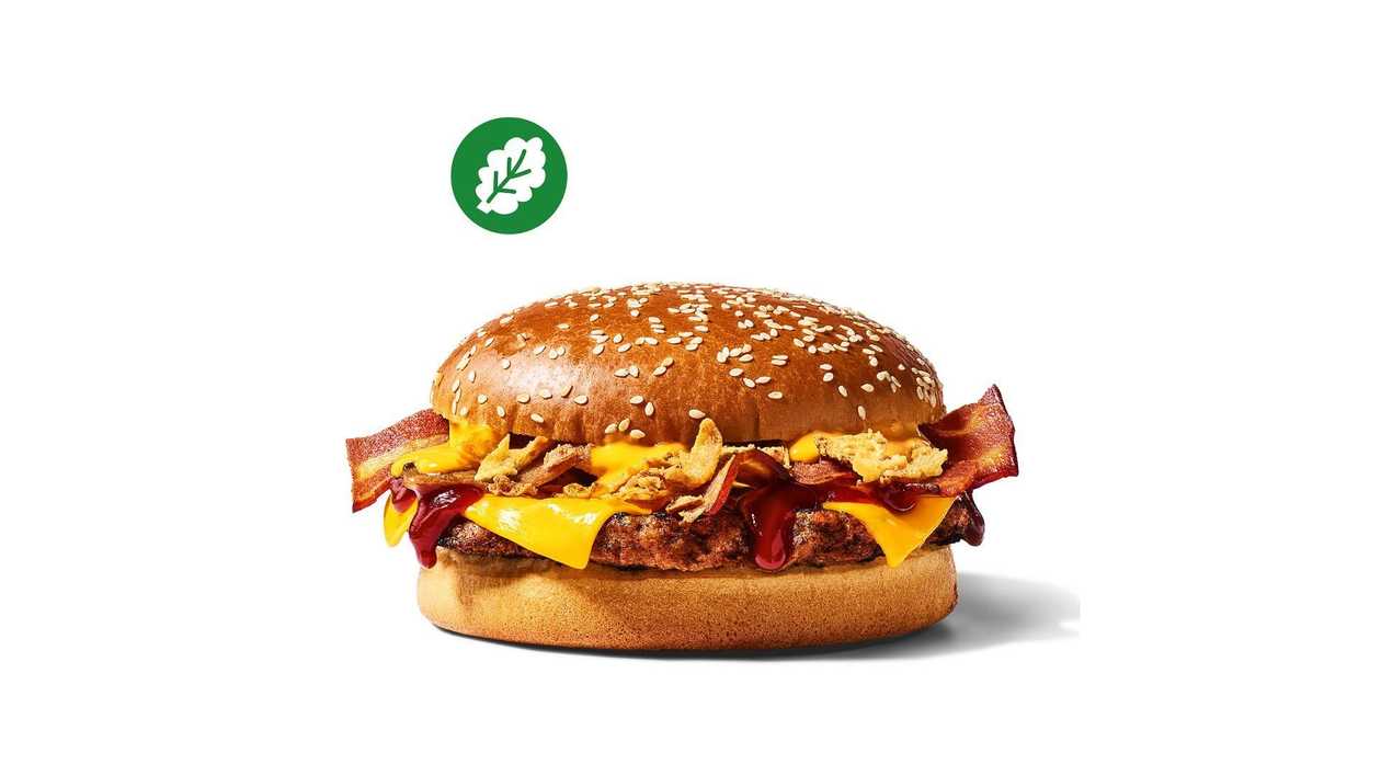 Plant-Based Cheesy BBQ Burger