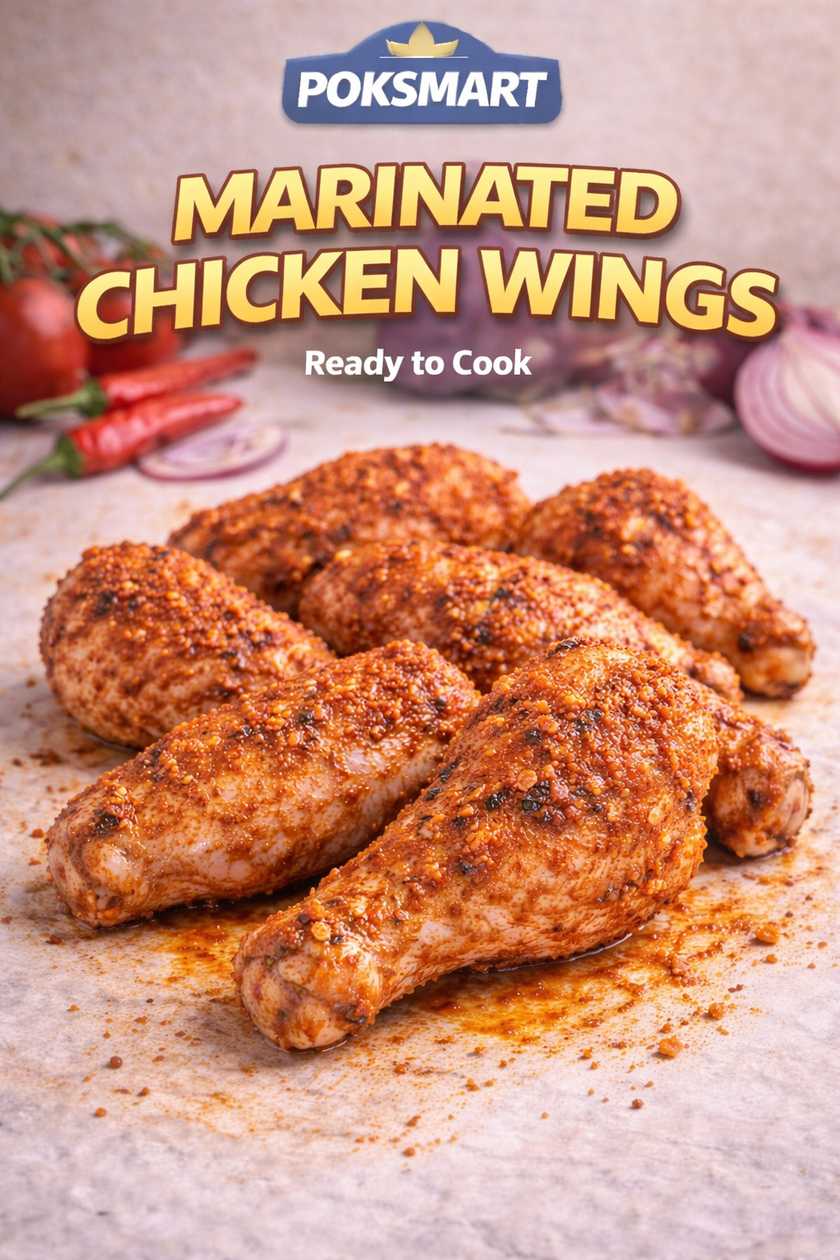 Chicken Wings (Marinated & Ready to Cook)
