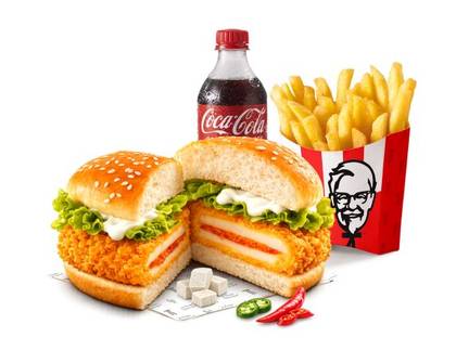 Paneer Burger Meal