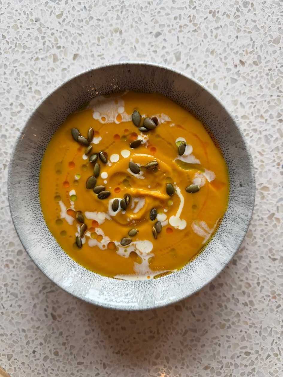Pumpkin cream-soup