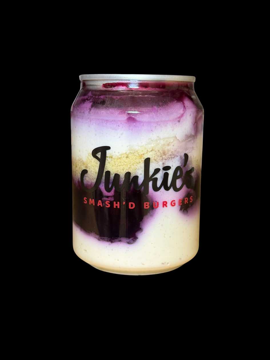 Can cake gaštanovo-čučoriedkový