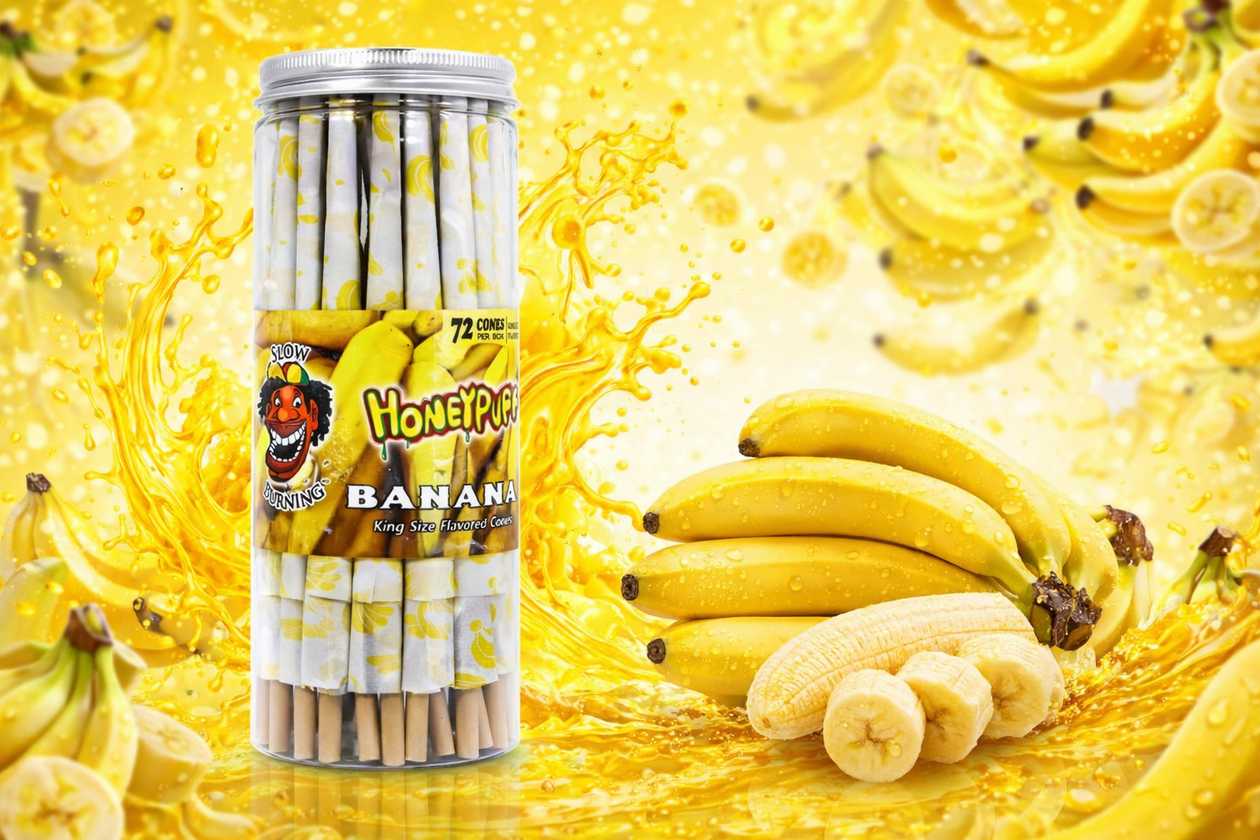 Honeypuff Cones Banana (Banan)- 1 ədəd