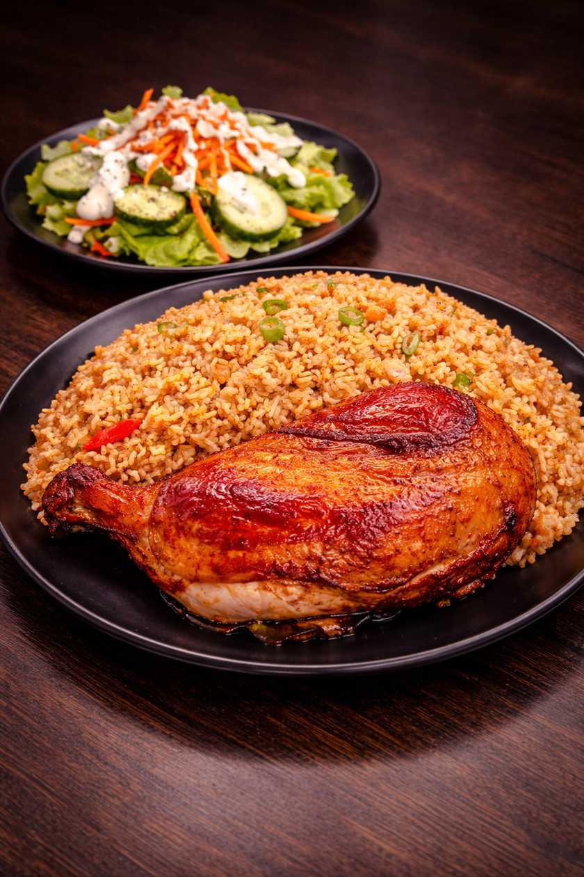 1/4 chicken brasa with chaufa rice (Individual portion)