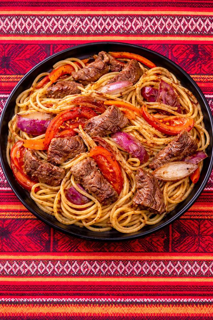Beef Stir-Fried Noodles (Tallarín Saltado)