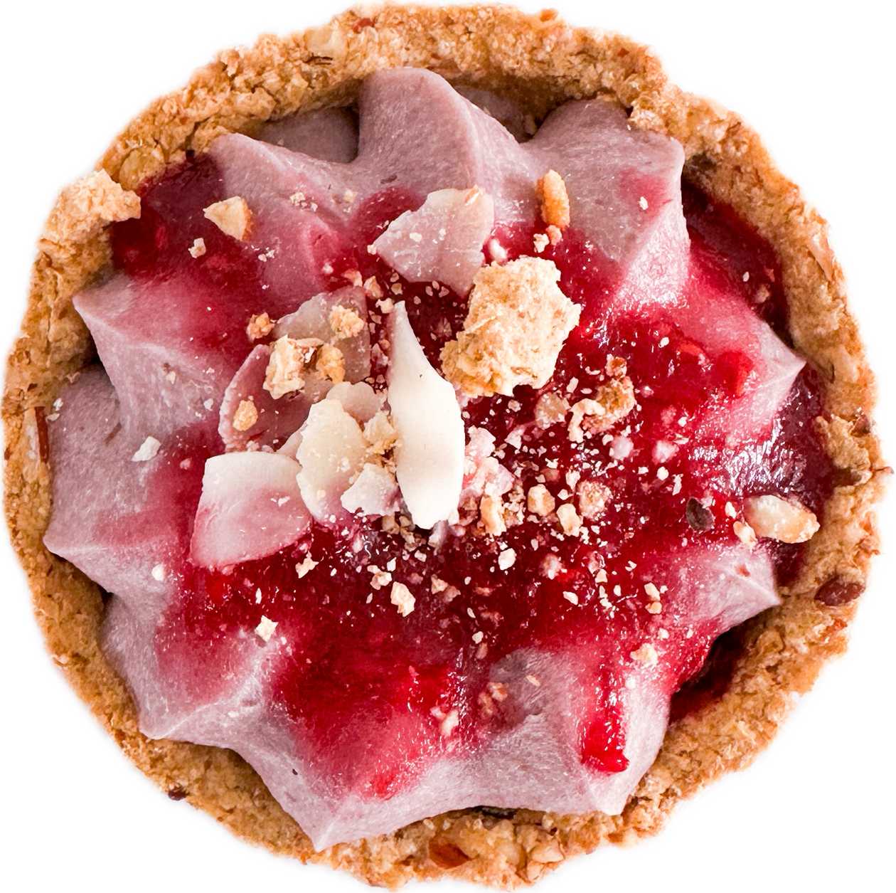 Strawberry Raspberry Cheesecake  Mini Tart (V)