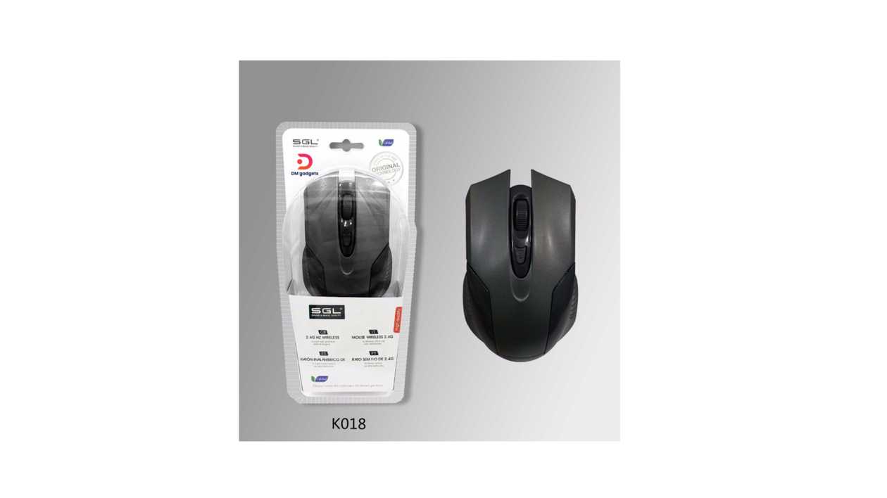#629J#SGL®K018 Wireless Bluetooth Mouse 4000dpi,3 Buttons – Black