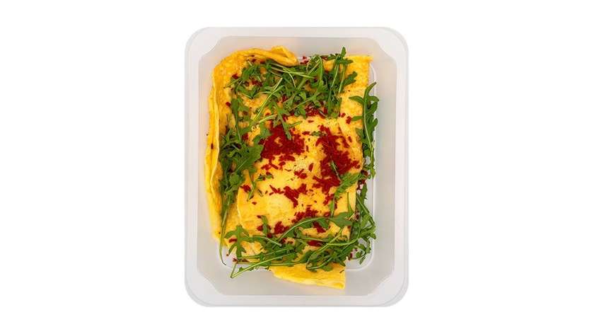 Omelette with Chicken and Broccoli