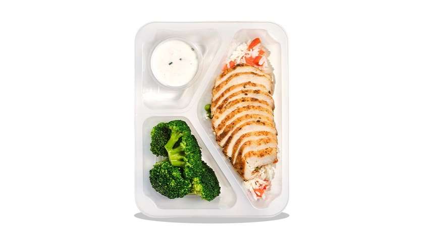 Chicken Breast with Rice and Vegetables
