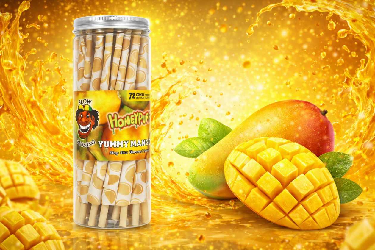 Honeypuff Cones Yummy Mango (Manqo) Cones - 1 ədəd