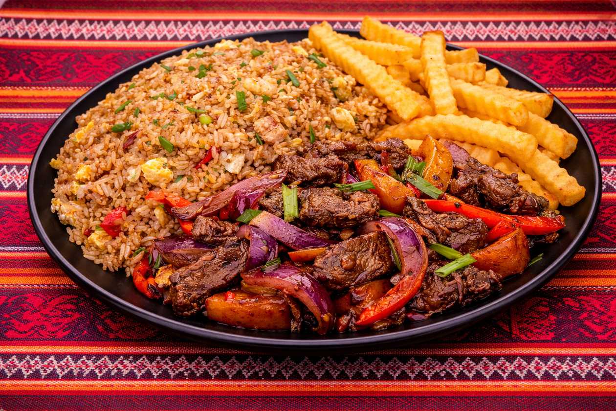 Lomo Saltado with Chaufa Rice