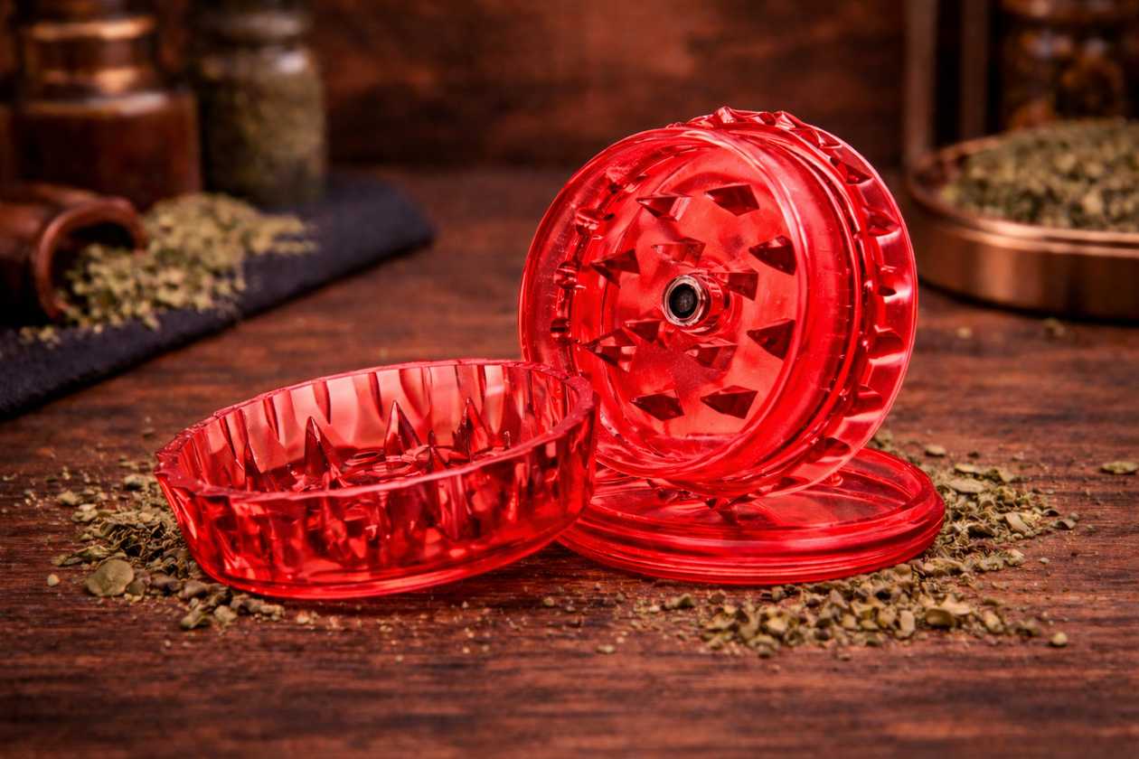 Mini Grinder (Tütün Xırdalayıcı) - Qırmızı