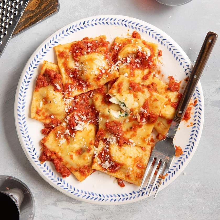 Ravioli with Burrata