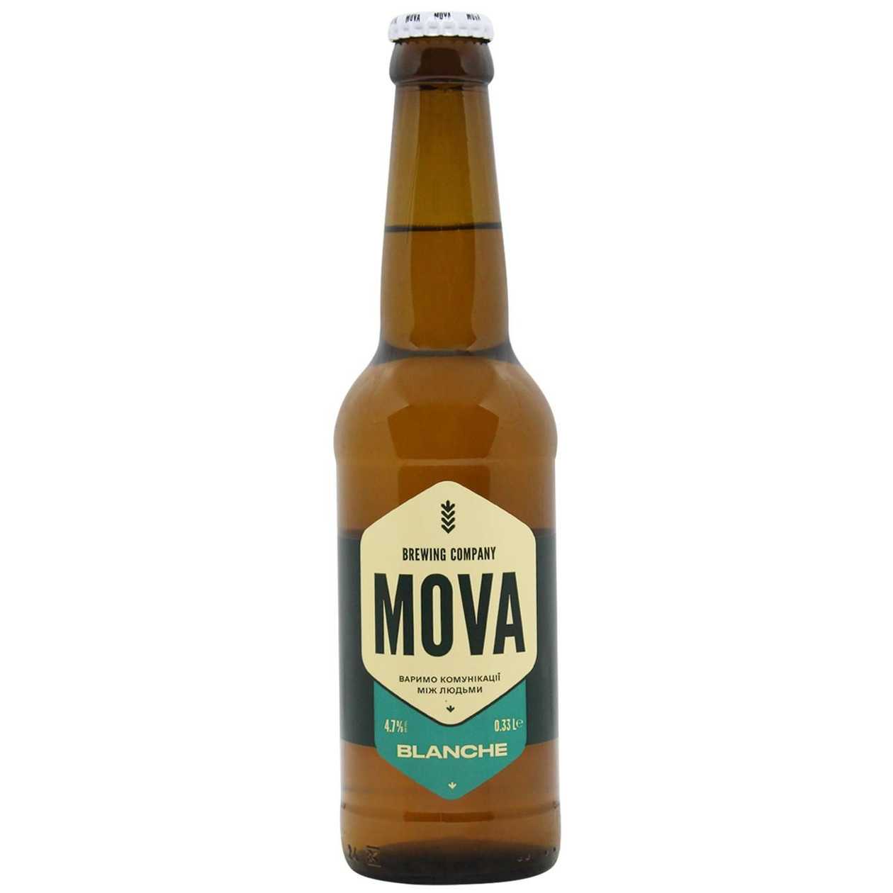 Пиво MOVA Blanche - 0.33л
