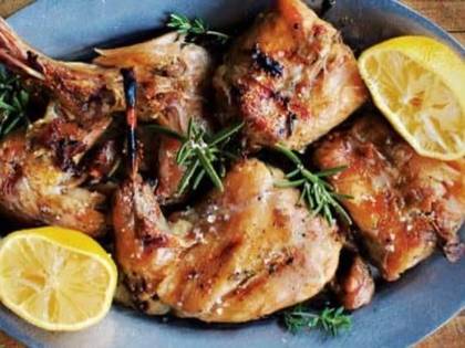 Grilled Rabbit on the Coals