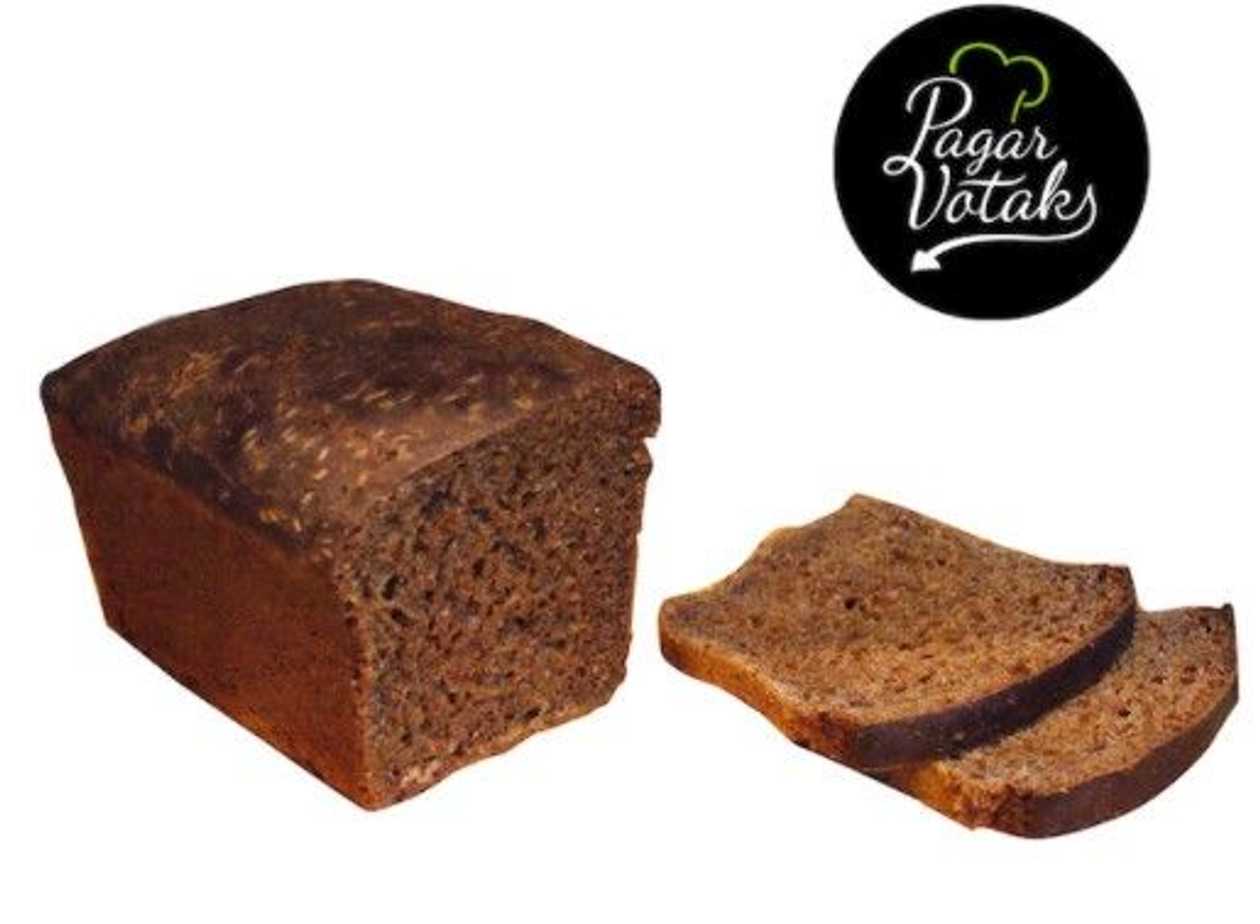 Rukkileib, ÖKO, 400g (vähendatud suhkruga)