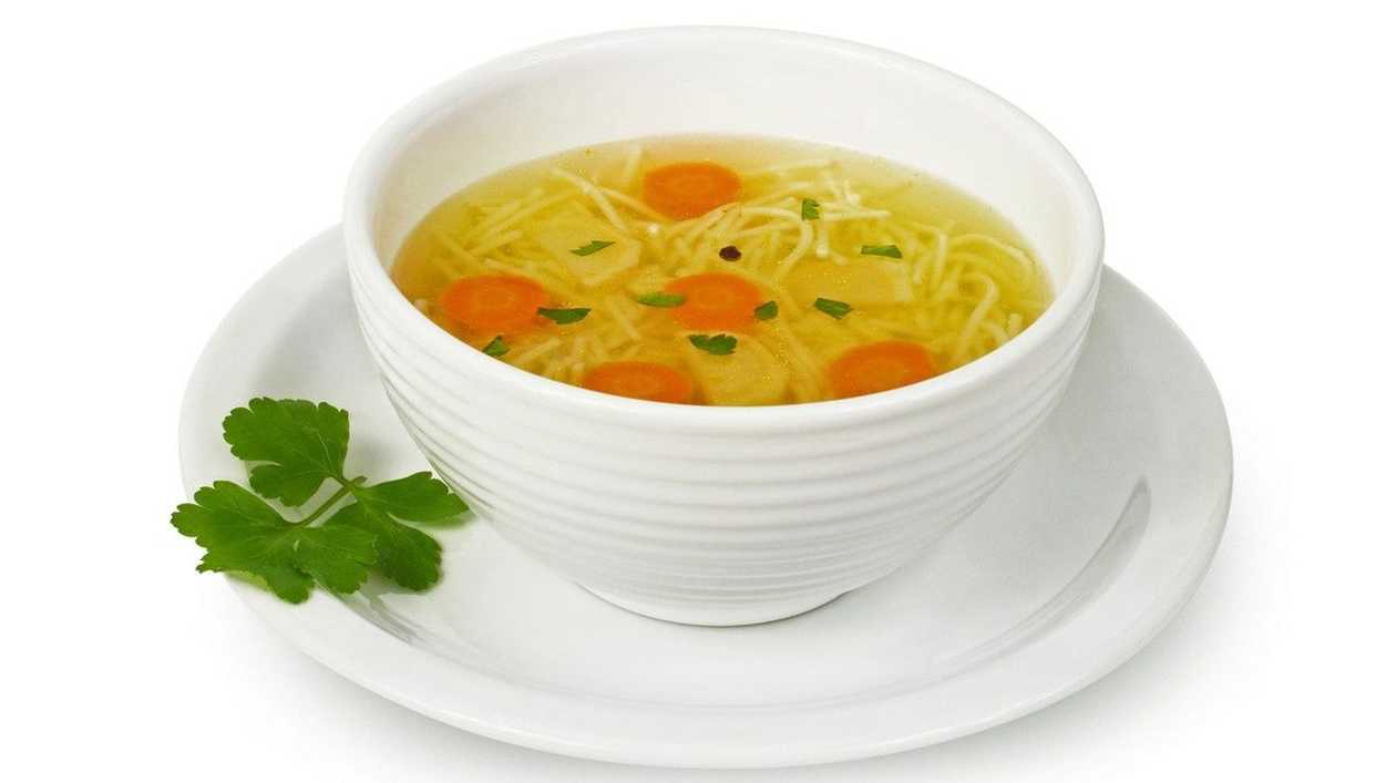 Chicken Broth with Noodles