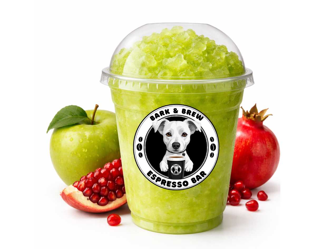 Green Apple & Pomegranate Granita