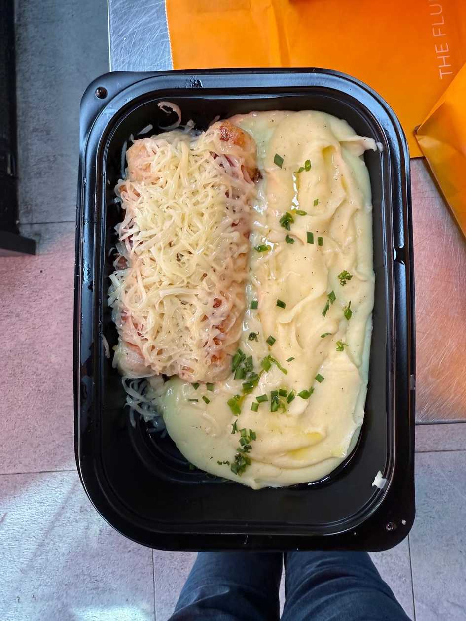 Hearty Chicken Uvijac with Creamy Mash ( Chicken Roll)