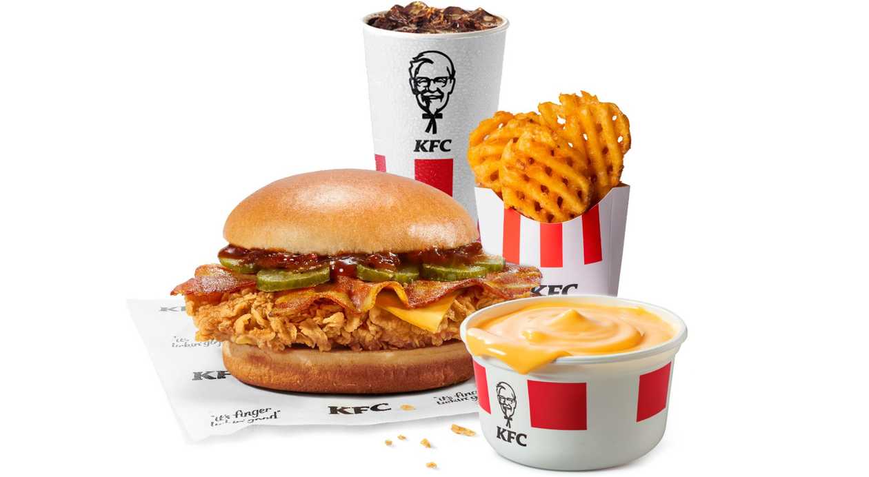 Mega Cheese Dip Burger Meal