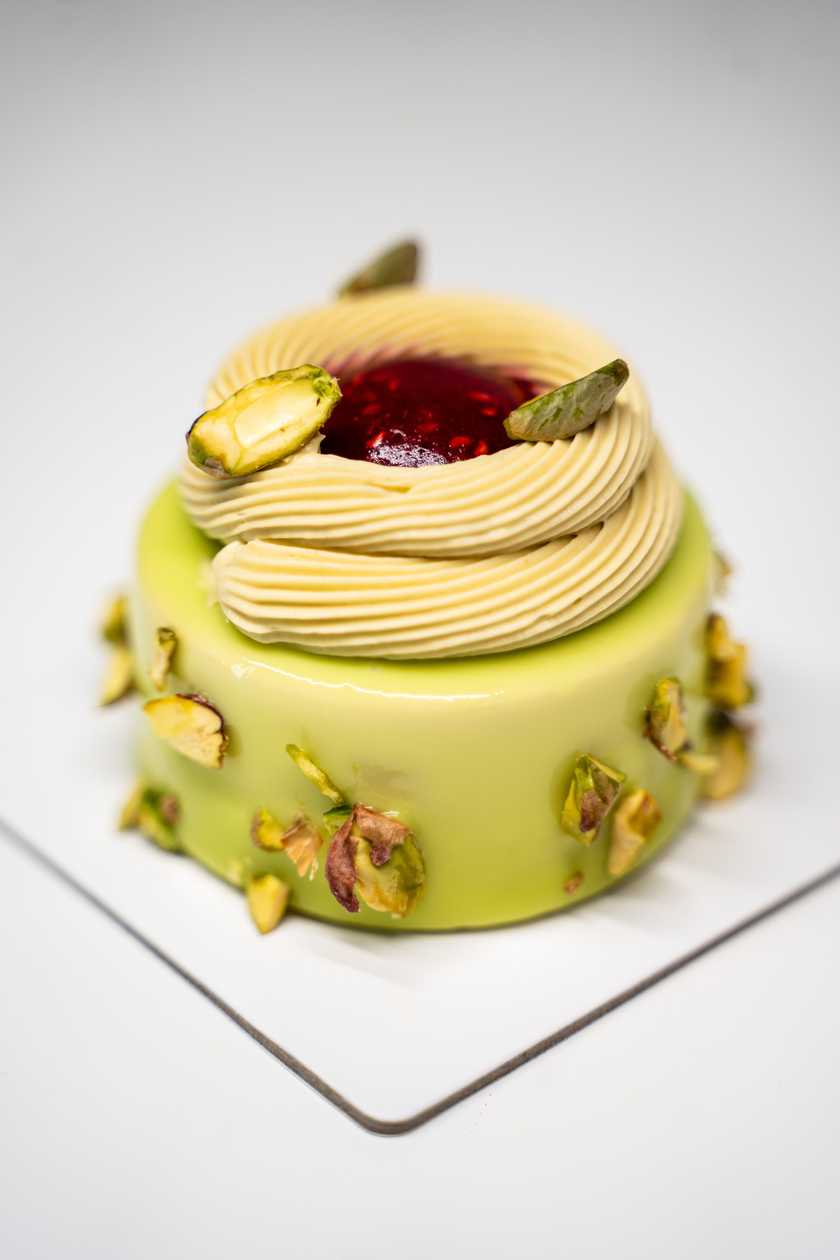 Pistachio and Raspberry