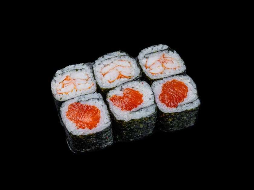 Salmon and Shrimp Maki