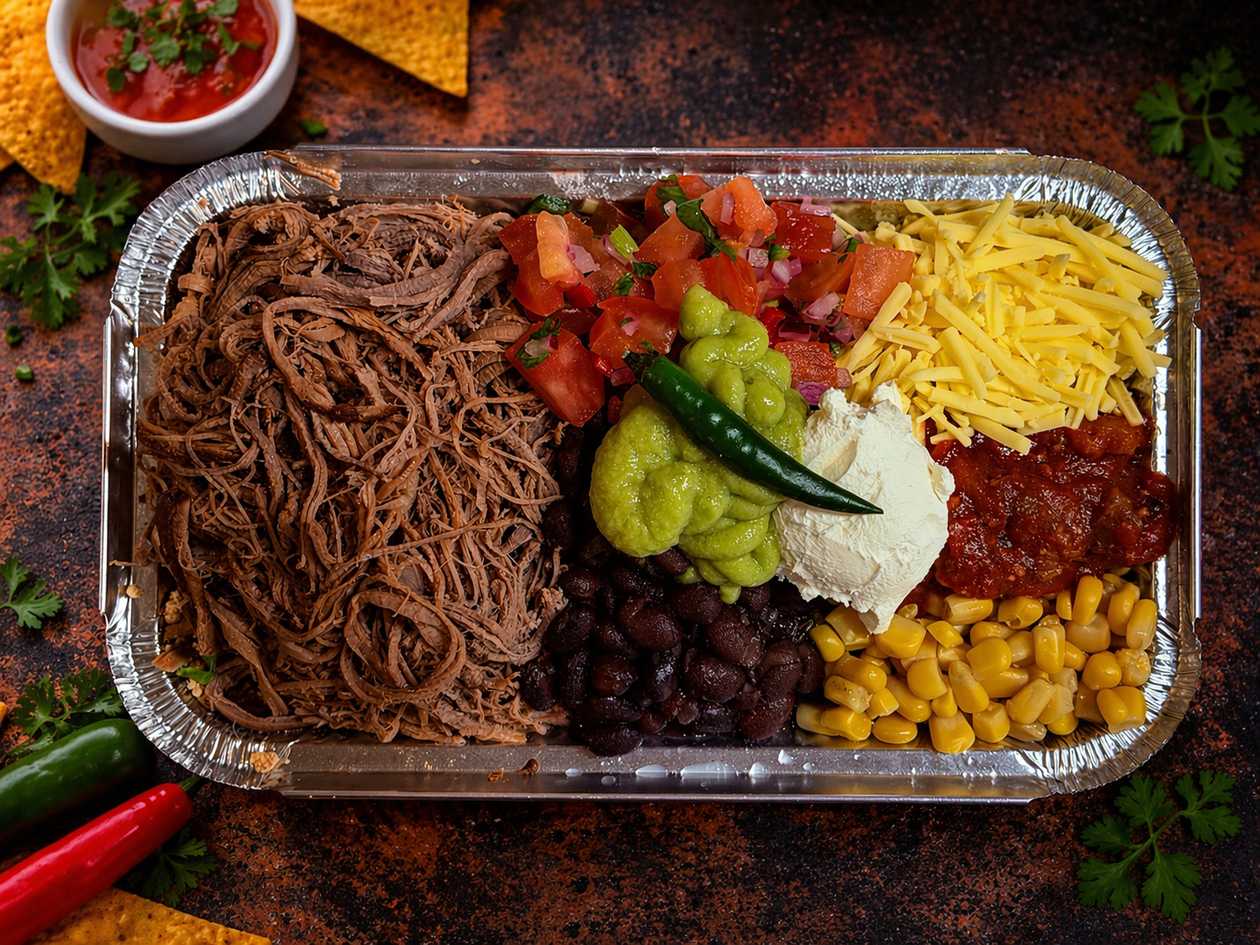 Burrito Bowl Barbacoa (Carne assada bovina desfiada)