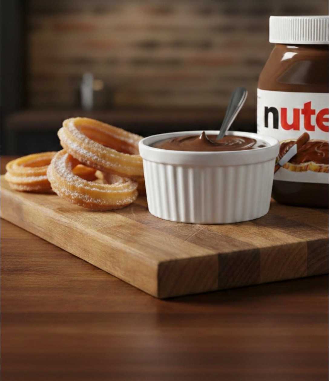 Churros com Nutella