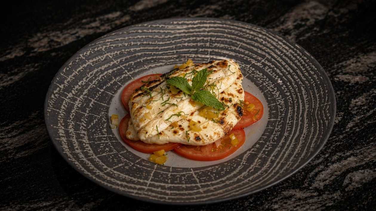 Grilled Village Farm Halloumi