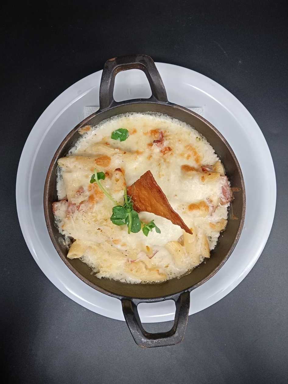 Penne Carbonara al Forno