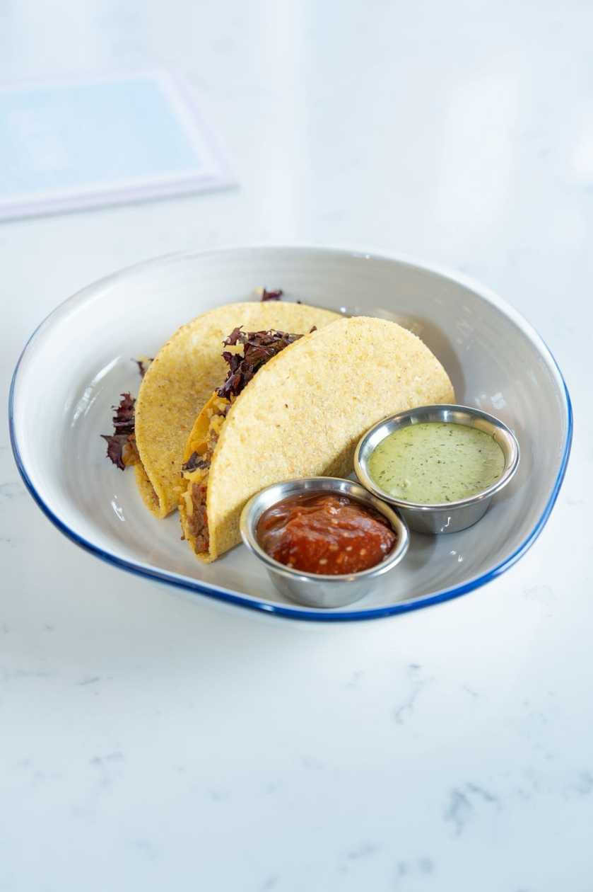 Veal tacos With jalapeno and asian sauce