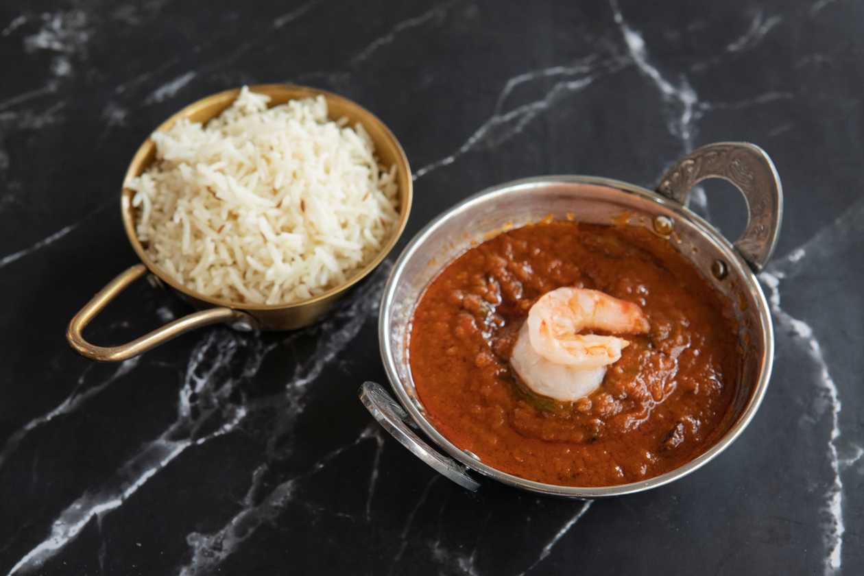 Prawn Jalfrezi with Rice