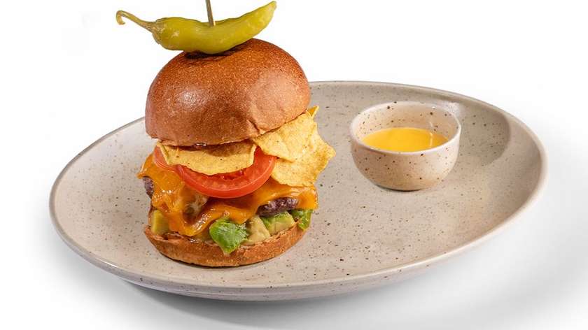 Mexican burger without fries