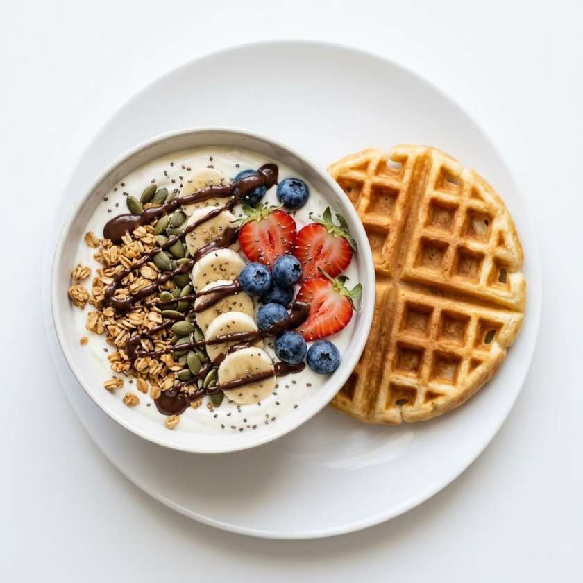 Waffle Yogurt Bowl