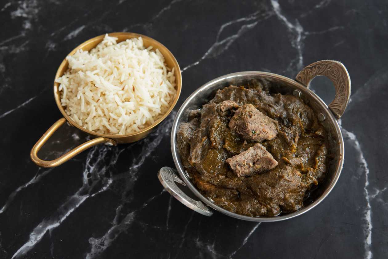 Lamb Palak with Rice