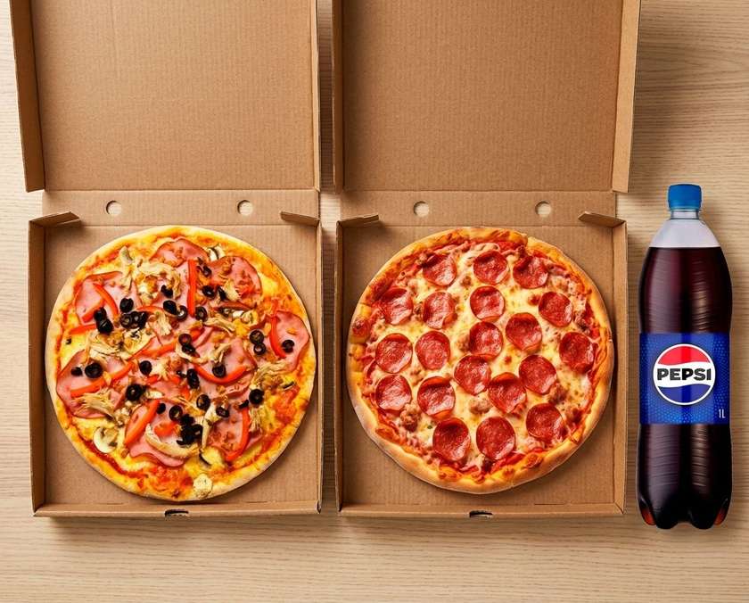 Large Pizza Combo + Large Pepsi Bonus