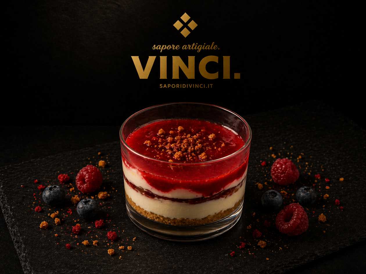 Jar of Cheesecake topped with Mixed Berries
