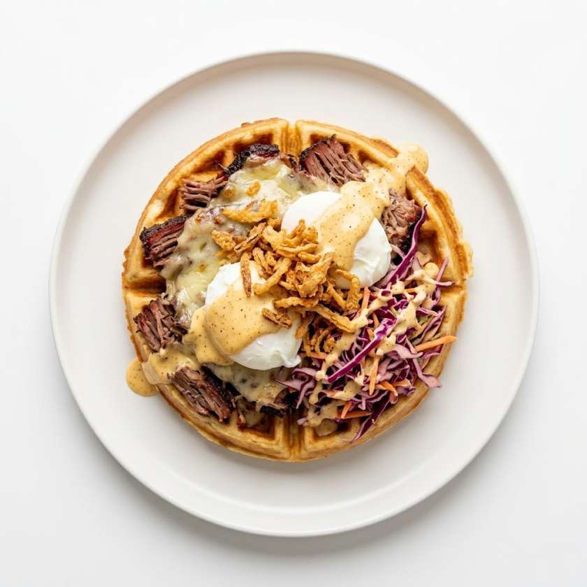 Pulled Beef Waffle