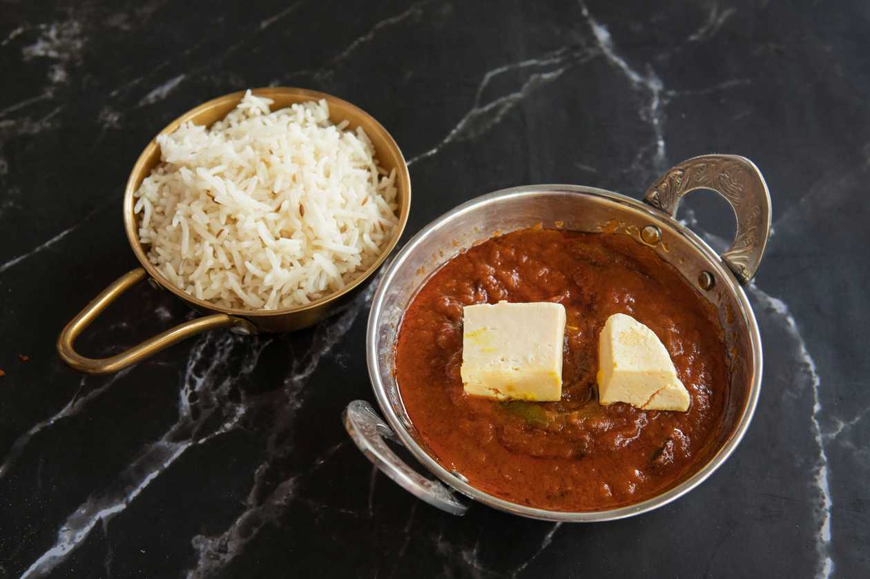 Pneer Jalfrezi with Rice