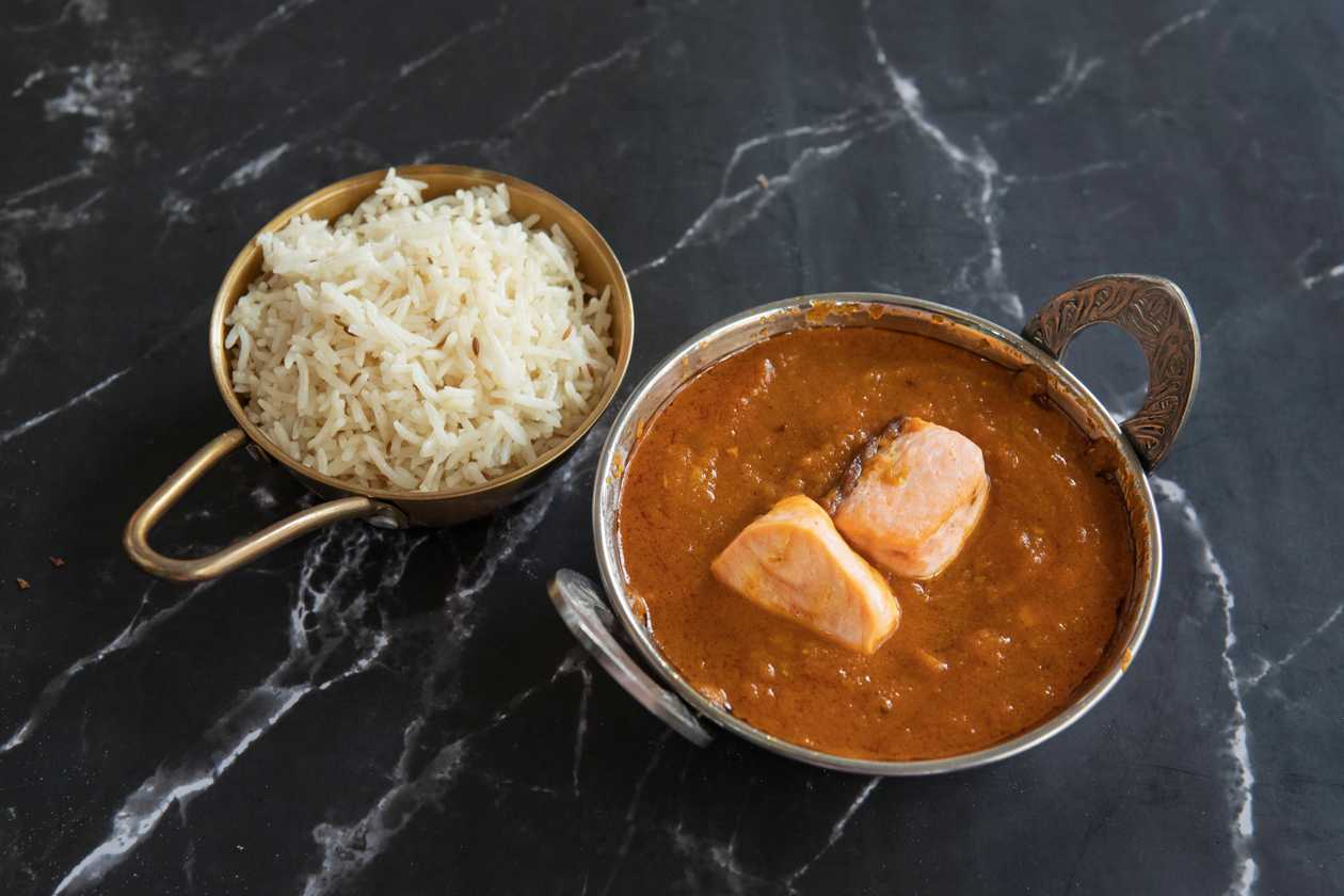 Salmão Curry with Rice